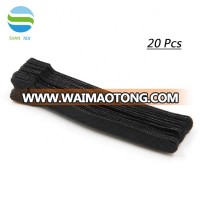 Reusable  Soft Nylon Cable Tie Adjustable Self-Gripping Double Side Back to Back Hook and Loop Strap