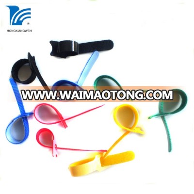 China wholesale custom Colorful self-locking  nylon soft hook and loop  strap