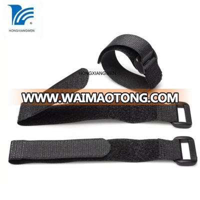 High quality China manufacturers self locking flexible fabric reusable hook loop nylon soft  cable tie