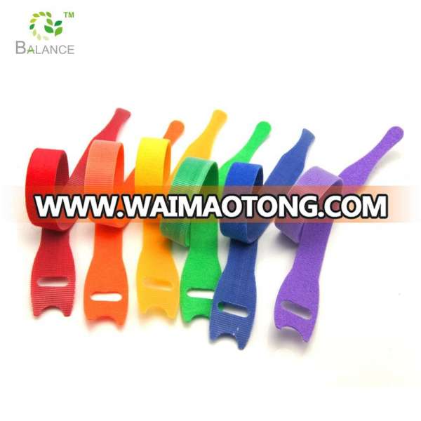 Adjustable hook and loop fastener/hook and loop Strap Tie cable/plastic hook hook and loop cable ties